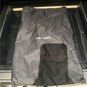 Saint Laurent Black Drawstring Bag